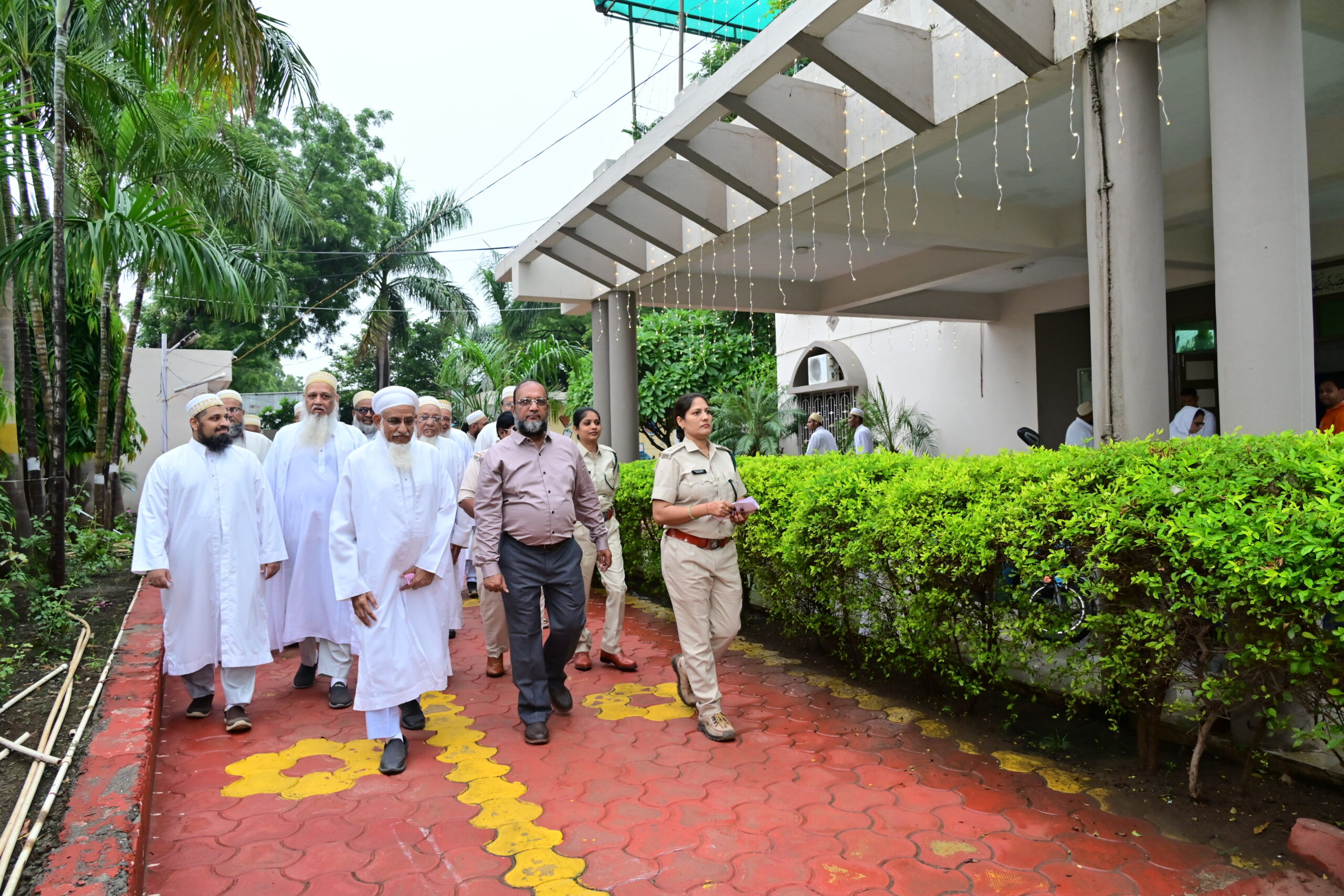 Welcoming Chief Guest
